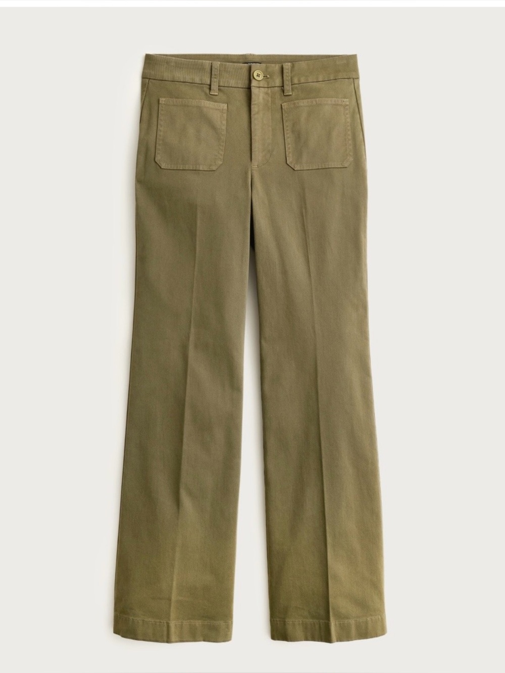 J.Crew Charlie Kick Pants Olive Green 32P Petite